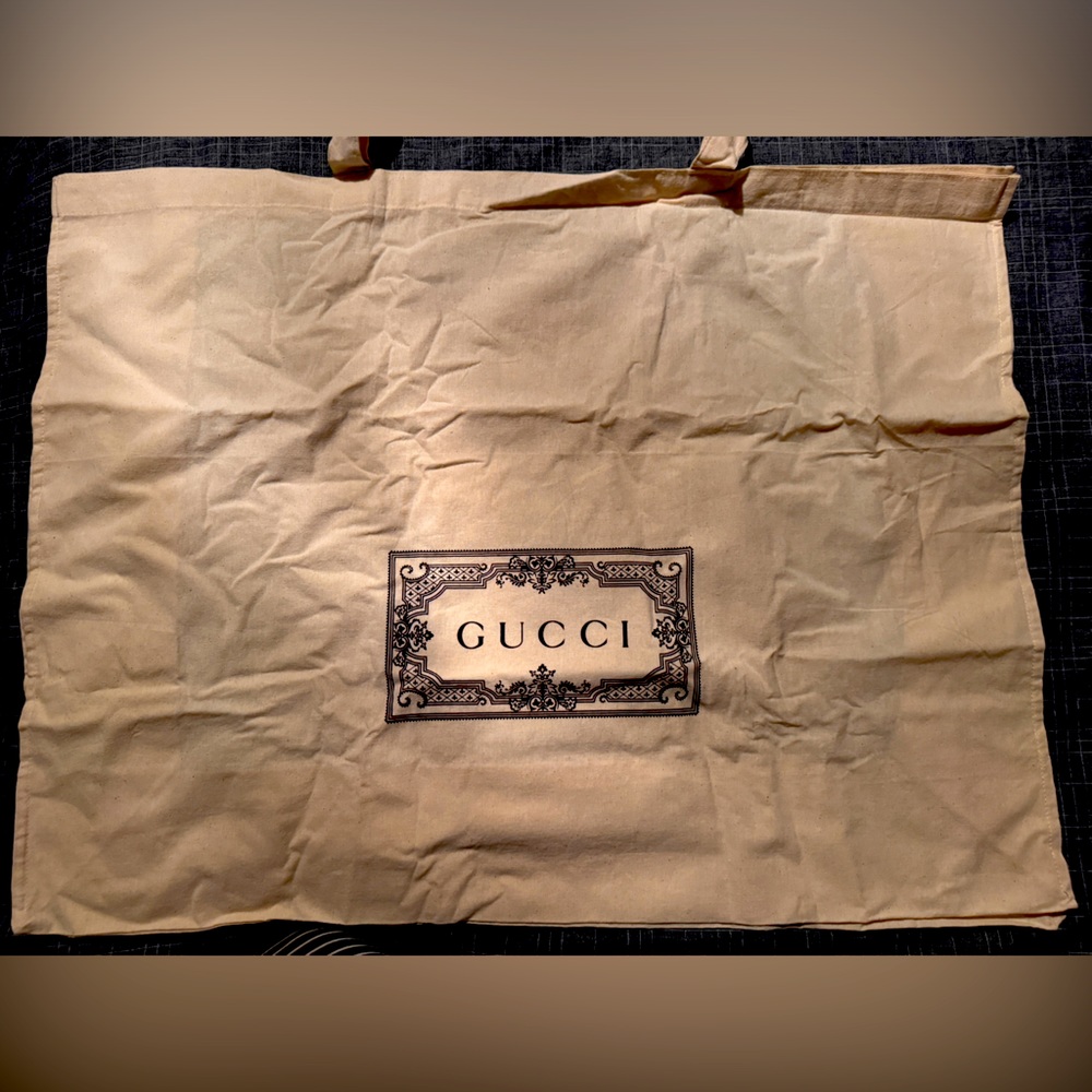 Gucci big canvas shopping bag
